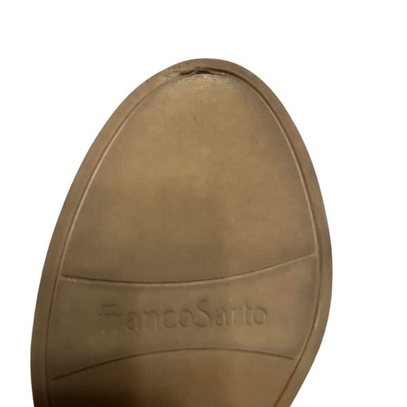 Franco Sarto Tula Platform Espadrille Wedge Sandals Orange Leather Size 7.5 - Picture 13 of 13